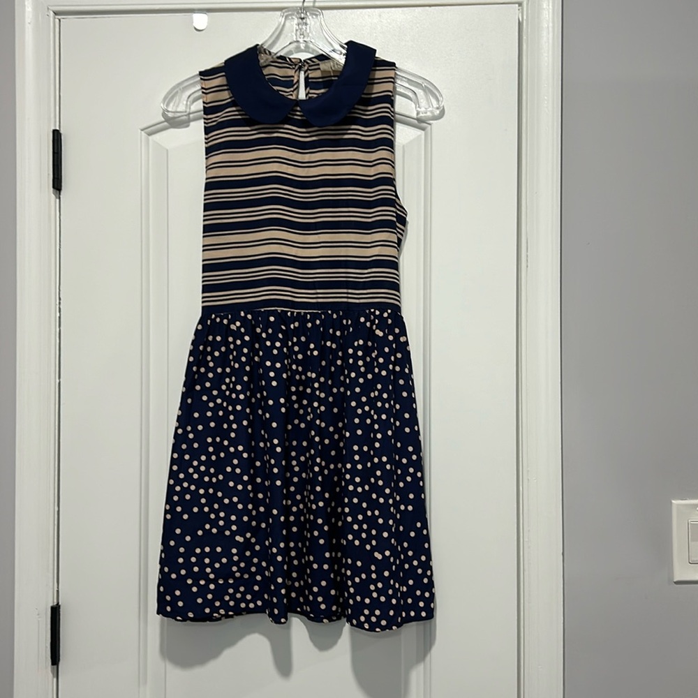 Striped & Polka Dot Dress with pockets & collar (Forever 21 Exclusive)